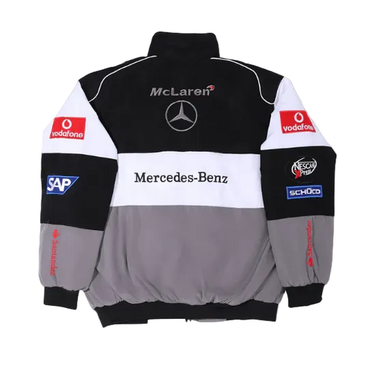 mercedes white and grey