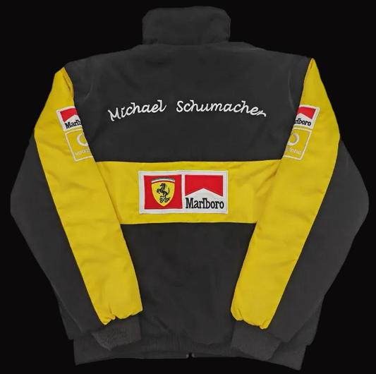 Yellow Ferrari Michael Schumacher
