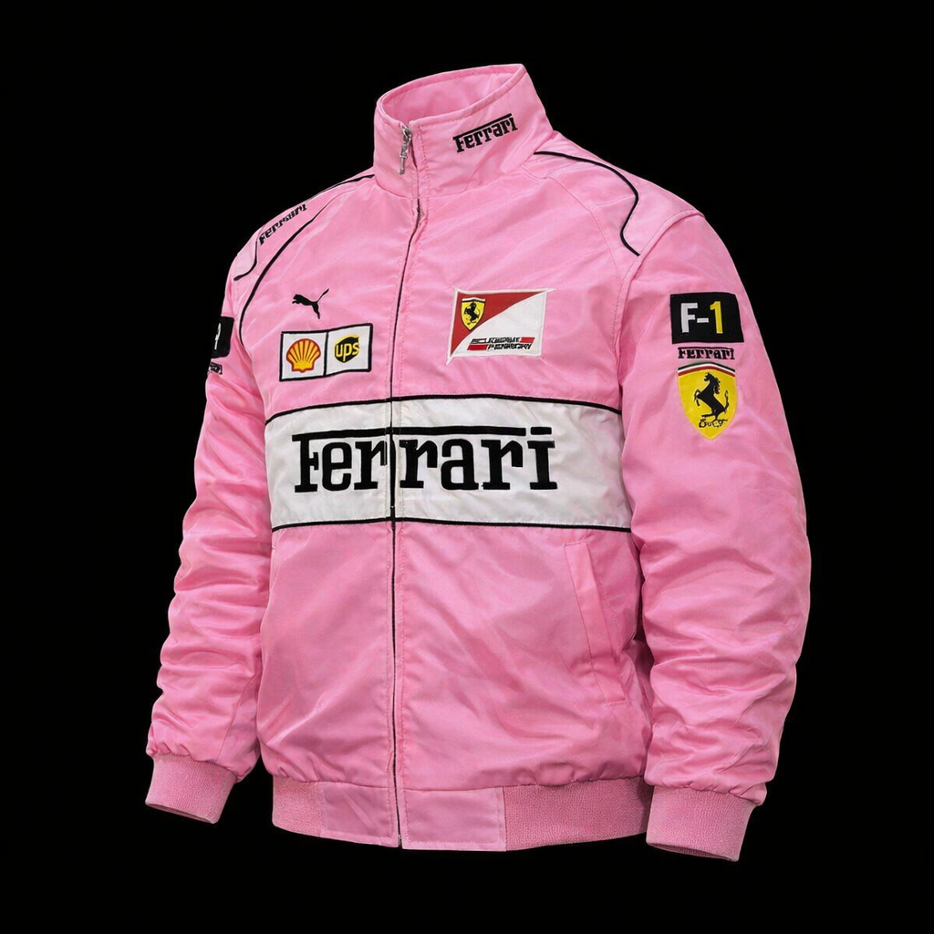 Pink Ferrari Racing Jacket