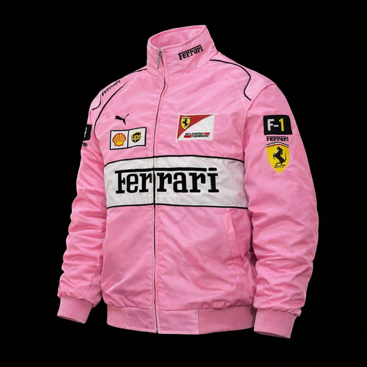 Pink Ferrari Racing Jacket