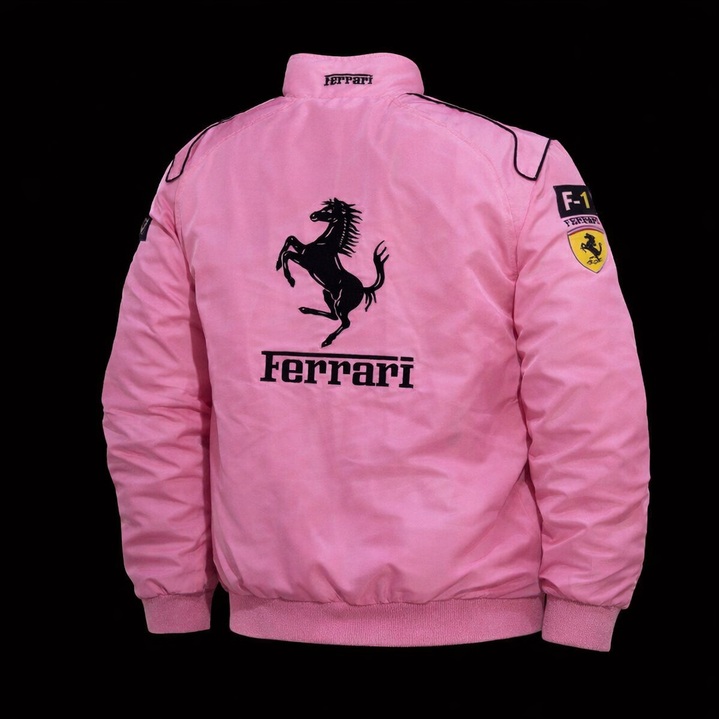Pink Ferrari Racing Jacket