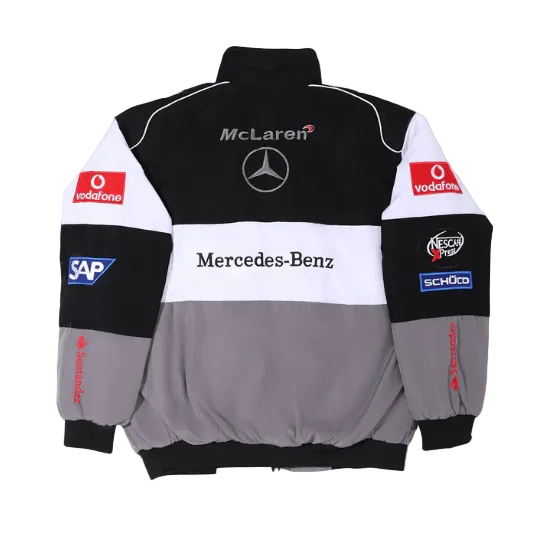 mercedes white and grey