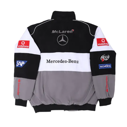 mercedes white and grey